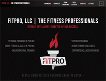 Tablet Screenshot of fitprollc.com